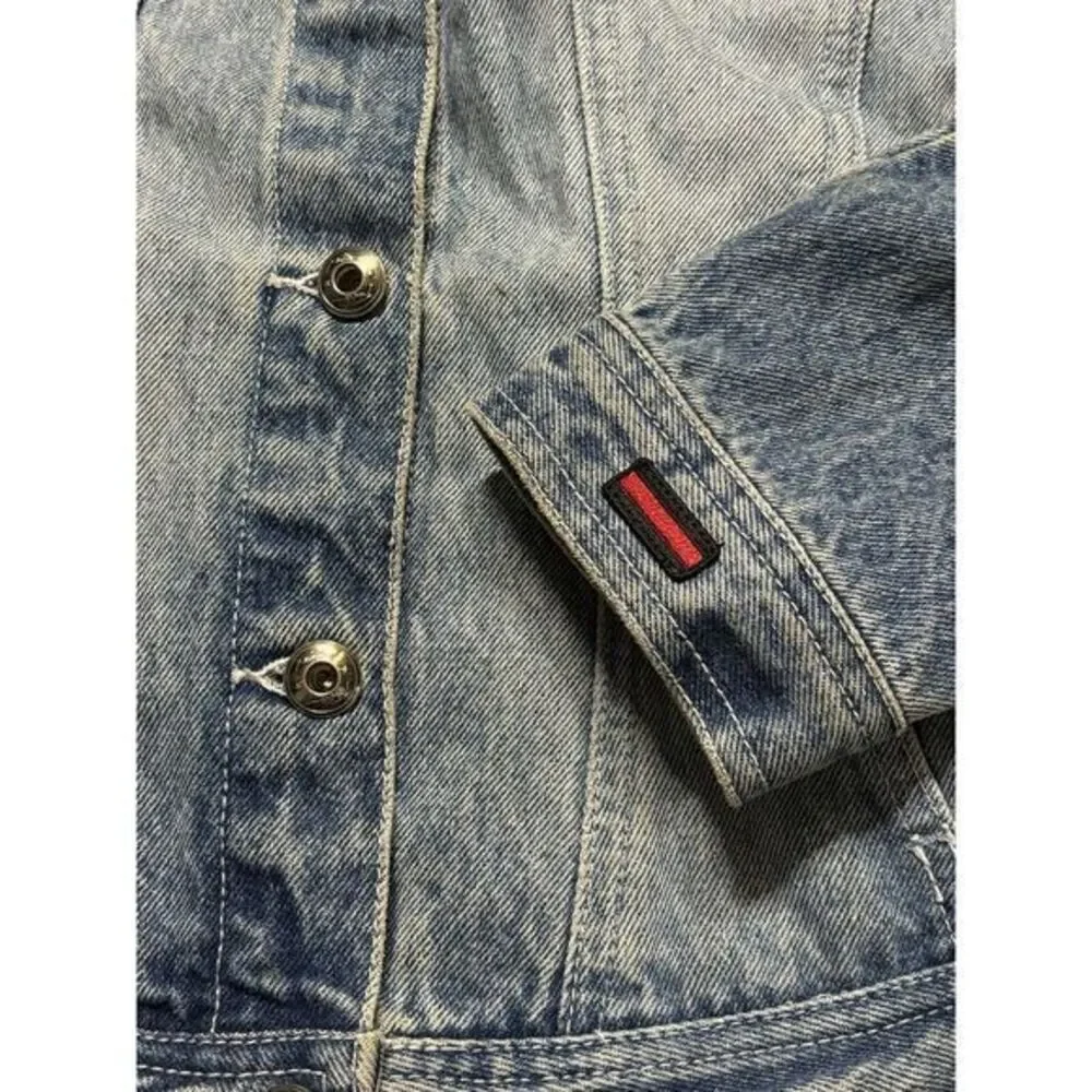 Vintage FUBU The‎ Collection Jean Jacket Size  Large Dark Blue